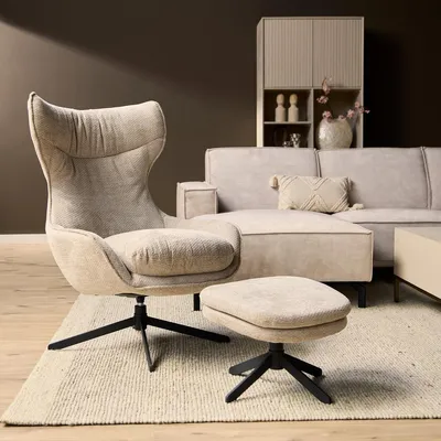 Productafbeelding van StarFurn Fauteuil Olivia Taupe