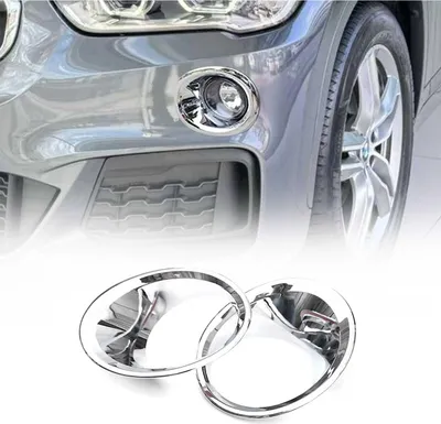 Image de Cadre de phares antibrouillard pour BMW X1 F48 2014-2020 Chrome ABS Argent 2x