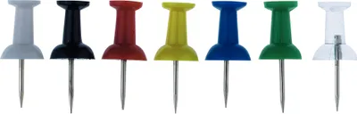Produktbild von Alco Pinnwandnadel Kunststoff sortiert 12mm 600 ST