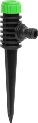 Produktbild von vidaXL Rotationsregner 6 Stk. Grün und Schwarz 3x6x19,5 cm ABS & PP