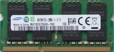 Image de Mémoire interne Samsung M471B1G73QH0-YK0 (SO-DIMM, DDR3L-1600, 8 Go) « comme neuve »