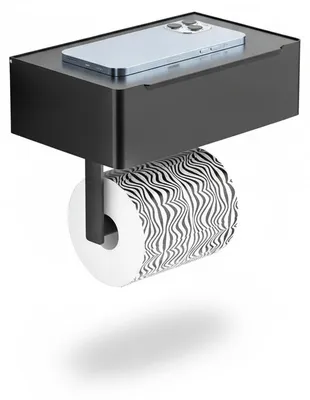 Image de InAndOutdoorMatch - Porte-rouleau de papier toilette - Acier inoxydable - Adhésif, Image générée par une IA