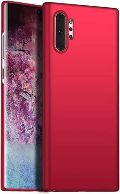 Image de Galaxy Note 10+ Case, Thin Matte PC Anti-Fingerprint Protective Case for Samsung Galaxy Note 10 Plus / Note 10+ 5G Red