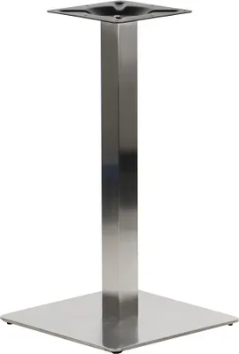 Immagine prodotto di Base per tavolo in acciaio inox SH-3002-1, per ufficio, hotel, ristorante, dimensioni 40x40x72 cm, acciaio inox spazzolato