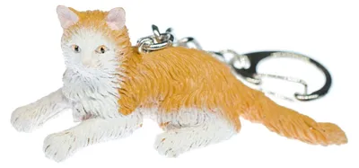 Produktbild von Norwegische Waldkatze Schlüsselanhänger Miniblings Anhänger Schlüsselring Katze
