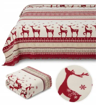 Produktbild von Darymex Weihnachts-Plaid 150x200 cm weich warm Baumwolle