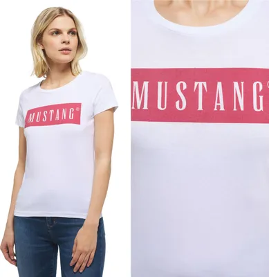 Produktbild von MUSTANG Damen, T-Shirt ALINA, S, Weiß, sport, tshirt, shirt
