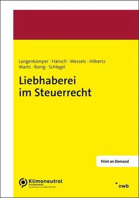 Produktbild von Liebhaberei im Steuerrecht