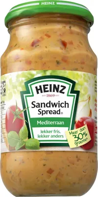 Produktbild von Heinz Sandwich Spread Mediterran 300g – Feine mediterrane Kräuter-Creme