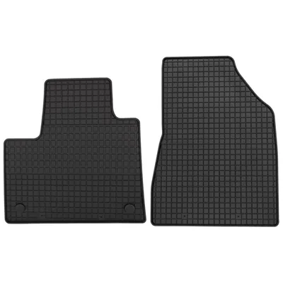 Produktbild von für Mercedes Citan (W415) ab 10/2012 vorne Passform PETEX Gummimatten 2-teilig schwarz Allwettermatten Gummifußmatten