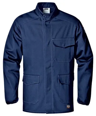 Image de Veste de travail ignifuge Sir Safety pour homme, 100 % coton, 315 g/m², taille S, bleu