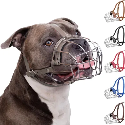 Produktbild von Metallmaulkorb für große Hunde mit atmungsaktivem Design