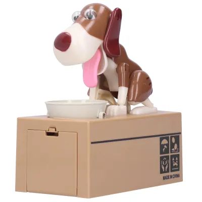 Imagen del producto de Hucha de cerdito, hucha de cerdito con forma de cachorro, hucha para monedas, alcancía para ahorrar, hucha de cerdito adorable, caja para guardar dinero