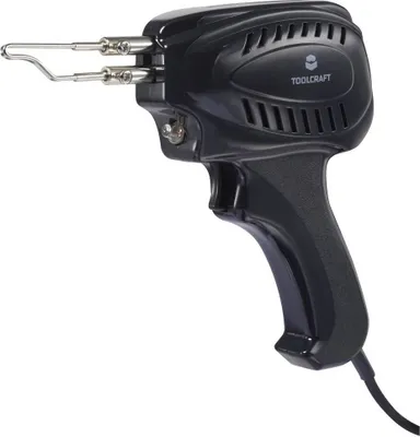 A black TOOLCRAFT soldering iron set is shown against a white background.
