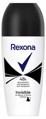 Produktbild von Rexona Invisible Roll-On Black&White Antitranspirant Roll-On 50ml
