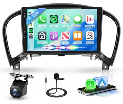 Immagine prodotto di Autoradio Bluetooth da 9 pollici con CarPlay wireless, Android Auto, GPS e radio RDS/FM