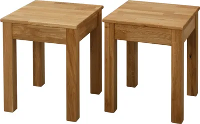 Produktbild von Krok Wood Hocker Tomas aus Massivholz in Eiche 35x35x45 cm