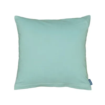 Obrázek produktu pro SCANquilt povlak na dekorační polštář KLASIK UNI tyrkysová 100% bavlna 40 x 40 cm