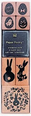Produktbild von Luck and Luck Stempelset Ostern Ostereier 7 Stempel
