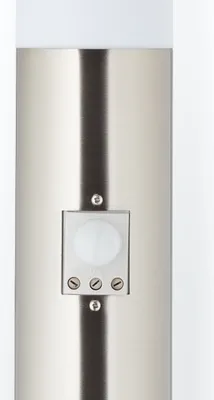 Produktbild von BRILLIANT Außenstandleuchte Chorus | schlichte Outdoorleuchte | Edelstahl/Kunststoff | Bewegungsmelder | IP44 | 1x E27 max. 40 W
