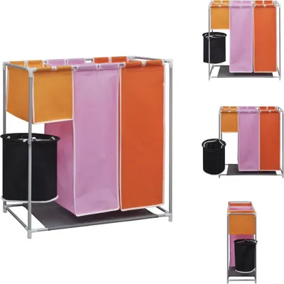 Productafbeelding van Wasmand met drie compartimenten en wasbak - Wasmanden