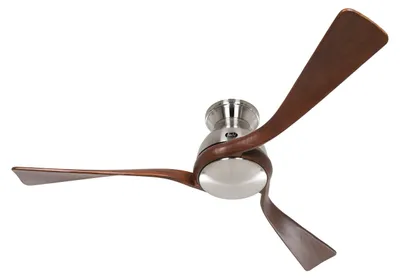 Zdjęcie produktu dla Energooszczędny wentylator sufitowy z pilotem Eco Regento 140 cm chrom/orzech włoski