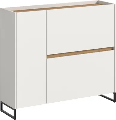 Produktbild von Schuhkommode >Drive< in Weiß - 97x110x32cm (BxHxT)