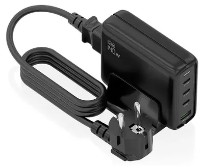 Productafbeelding van AISENS ASCH-140W4P056-BK, Interne, AC, 20 V, 5 A, 1,4 meter, Zwart
