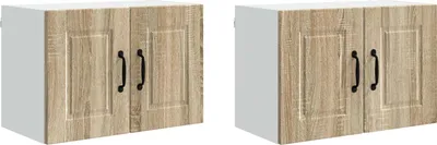 Immagine prodotto di vidaXL Armadio a muro PORTO, 2 pezzi, rovere Sonoma, 60 x 31 x 40 cm