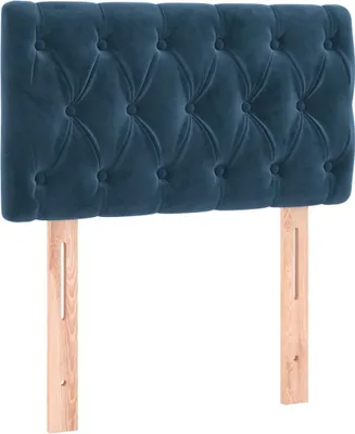 Produktbild von vidaXL Kopfteil Dunkelblau 80x7x78/88 cm Samt