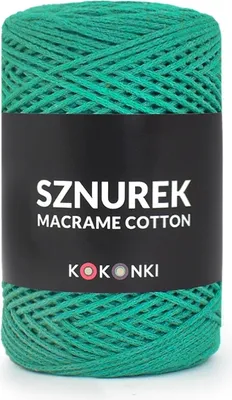 Produktbild von Makramee Baumwollschnur 2mm - 200m Smaragd - Ideal für Taschen & Deko