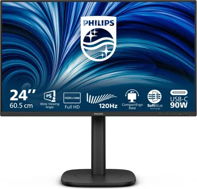 Image de Moniteur Philips 3000 series 24B2U3301/00 60,5 cm (23,8") 1920 x 1080 pixels Full HD LCD Noir