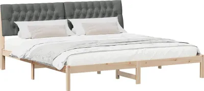Obrázok produktu pre Rám postele s čalúneným čelom Hnedá 200 x 200 cm