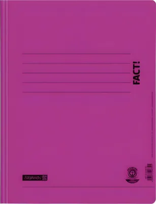 Produktbild von BRUNNEN Papp-Schnellhefter FACT! pink 102010460