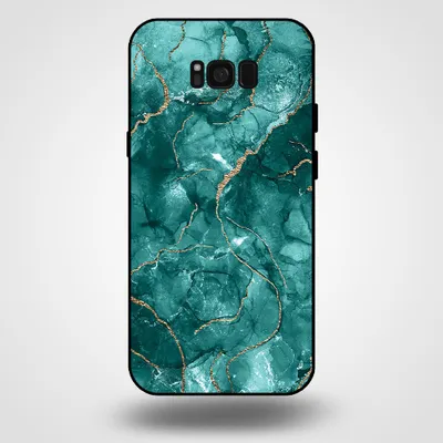 Immagine prodotto di Smartphonica Custodia per Samsung Galaxy S8 Plus con stampa in marmo - Custodia posteriore in TPU con design in marmo - Oro Verde