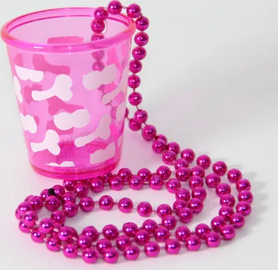 Produktbild von Foxxeo 35024 | pinke Schnapsglas Perlenkette