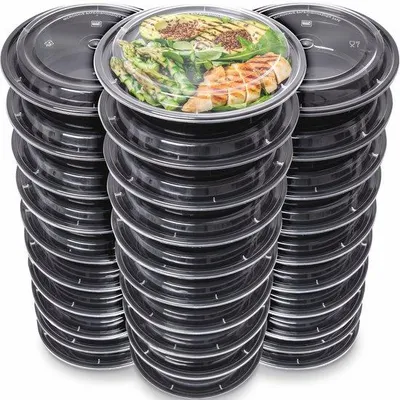 Produktbild von Famanu Mahlzeitenvorbereitungsbehälter mit Deckel - 30 Stück, wiederverwendbar und mikrowellengeeignet