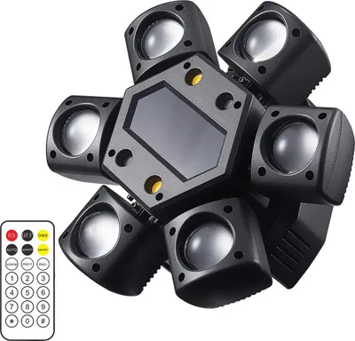 Produktbild von 80 W tragbarer Disco-Scheinwerfer – RGB-LED-Effektlicht, mit Fernbedienung, ideal für Karaoke, Familienfeiern, Geburtstagsfeiern usw.