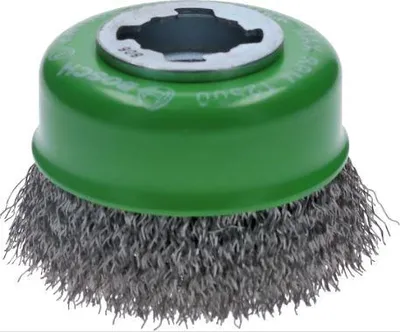 Image de Brosse boisseau inox X-Lock BOSCH Ø75 Fil 0.30 mm - 2608620728