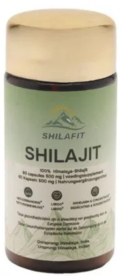 Produktbild von Shilafit Shilajit 500 mg Kapseln (60 Kapseln)