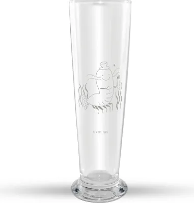 Produktbild von Mr. & Mrs. Panda Bierglas Hummer Weizen - Transparent - Geschenk, Mr Mrs Weizenglas, Bier Glas, Wirtschaft, Garnele, Garnelen, Weißbierglas, Weizenbier, Kneipe, Meer