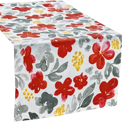 Produktbild von REDBEST Tischläufer rot-grau 50x150 cm