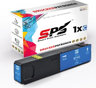 Produktbild von 1x Kompatibel HP 971XL Druckerpatrone Cyan für HP Officejet Pro X451DW