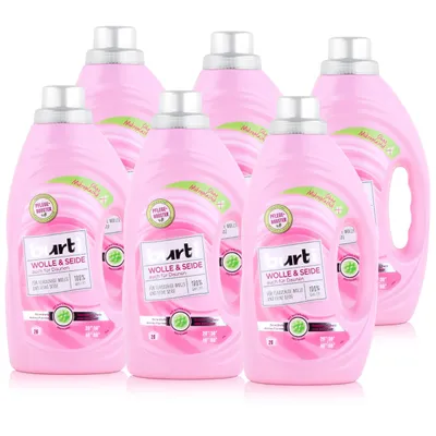 Produktbild von burti Wolle & Seide Feinwaschmittel 1,45L - Für flauschige Wolle (6er Pack)