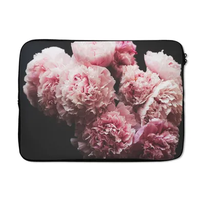 Produktbild von MuchoWow® Laptop Hülle 14 ZollBlumenstrauß aus rosa Pfingstrosen Laptoptasche - Laptoptasche - Stoßsicher - Schutzhaube