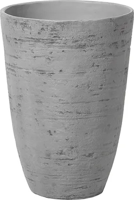 Obrázok produktu pre BELIANI Kvetináč sivý kamenná zmes 35 x 35 x 50 cm izbový a vonkajší do interiéru a exteriéru