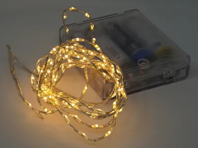 Produktbild von Lichterkette 200 cm Timer 132 Micro LED warmweiß  Weihnachten Deko Beleuchtung