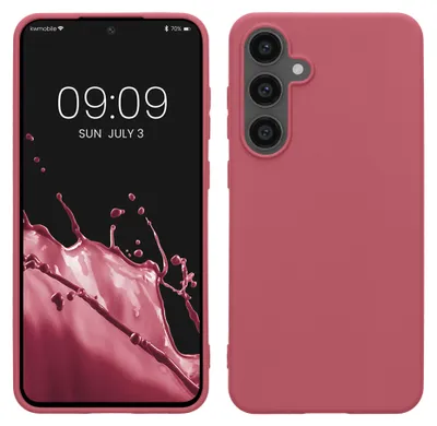 Produktbild von kwmobile Handyhülle für Samsung Galaxy S24 FE Hülle - TPU Case - Kabelloses Laden - Schutzhülle Cover in Dark Rose