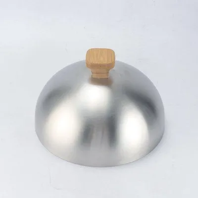 Produktbild von Bambus-Grillkocher 20cm - Anti-Spritz, Bambus-Griff, für Steaks und Gemüse