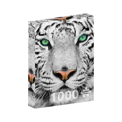 Image de Puzzle 1000 pièces Enjoy – Tigre blanc de Sibérie
